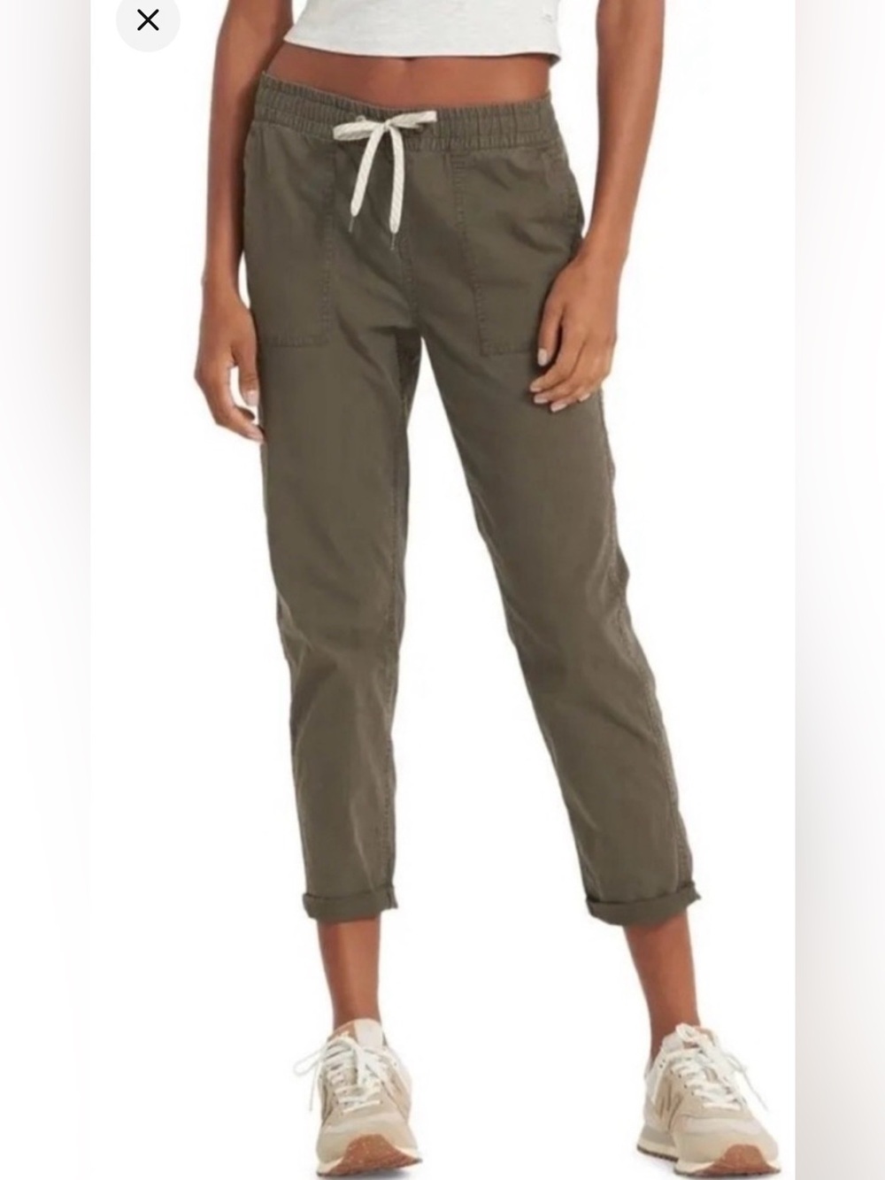 NWT VUORI Vintage Ripstop Pant- women’s - Dark Oregano M